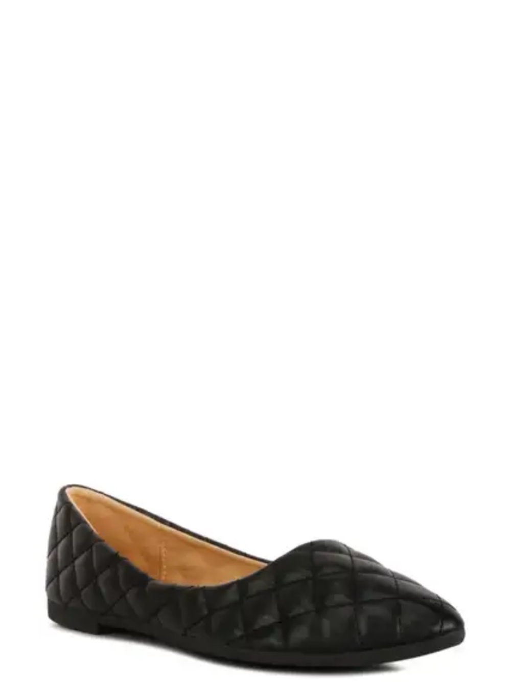 NEW London Rag Rikhani Slip-On Flats - Leather Black Quilted 10 NWT